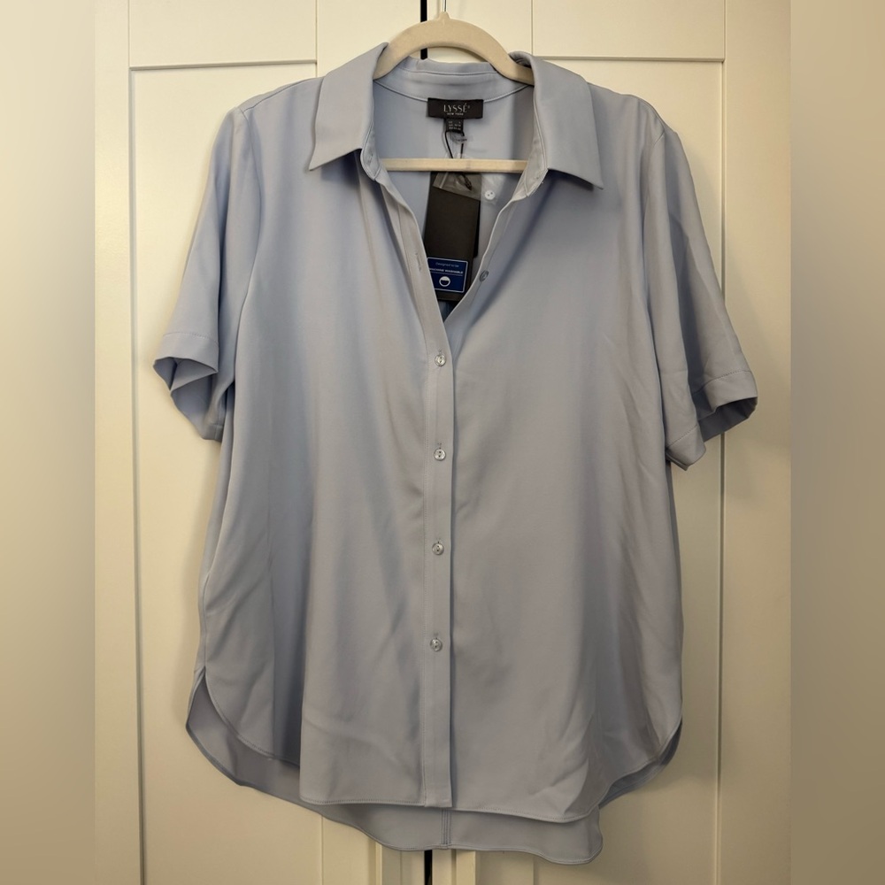 Lysse Light Blue Casual Button Down Shirt